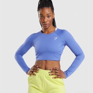 cropped gymshark long sleeve top